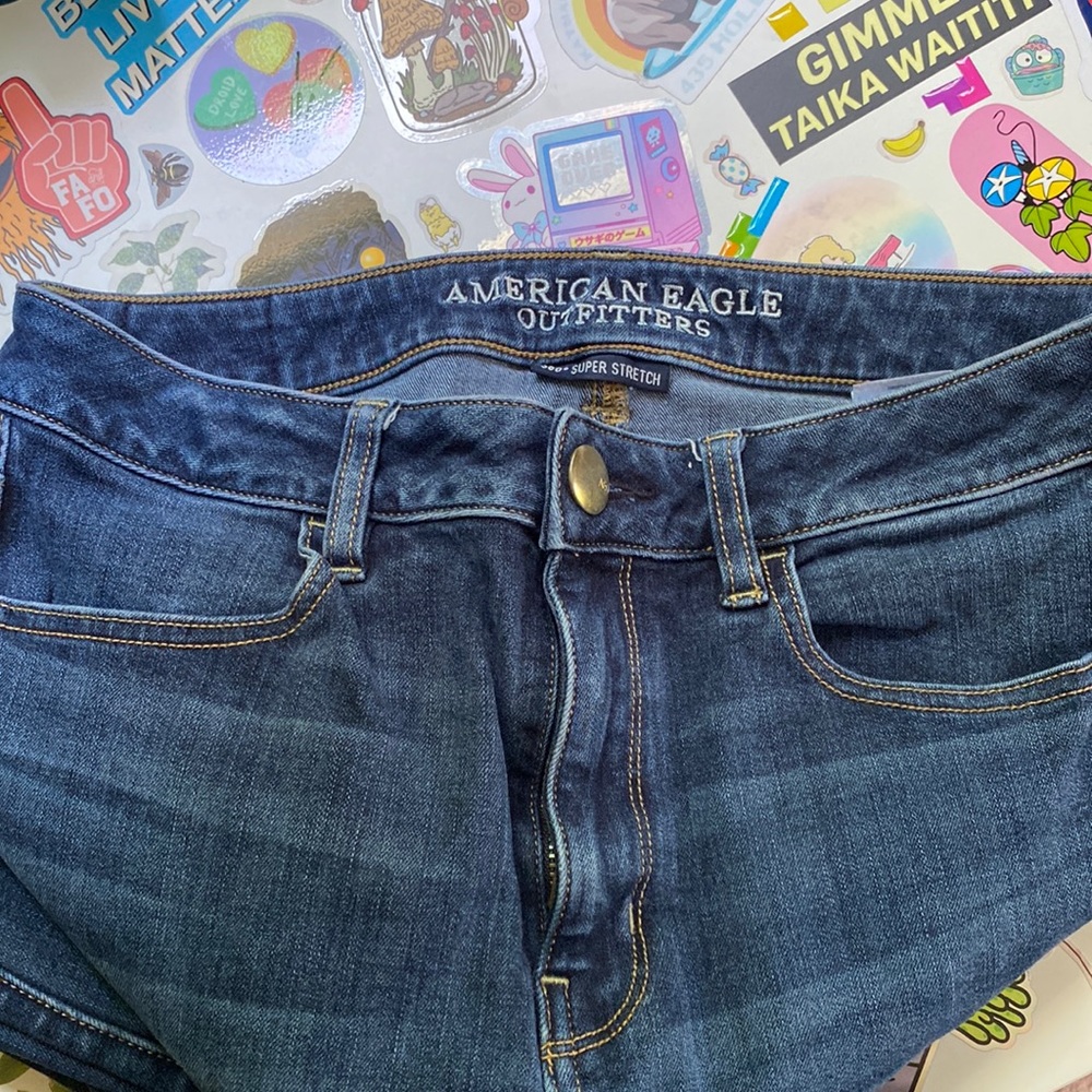 American Eagle 360 Super Stretch High Rise Skinny Sz 8 Long